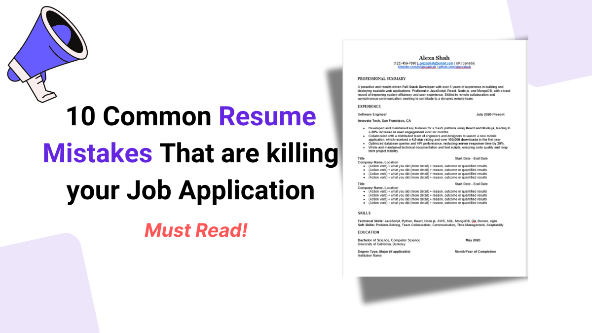 common resume mistakes